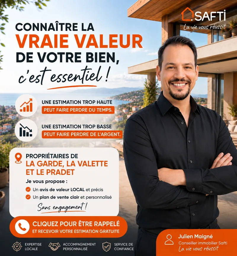 Julien Maigné conseiller immobilier SAFTI Var